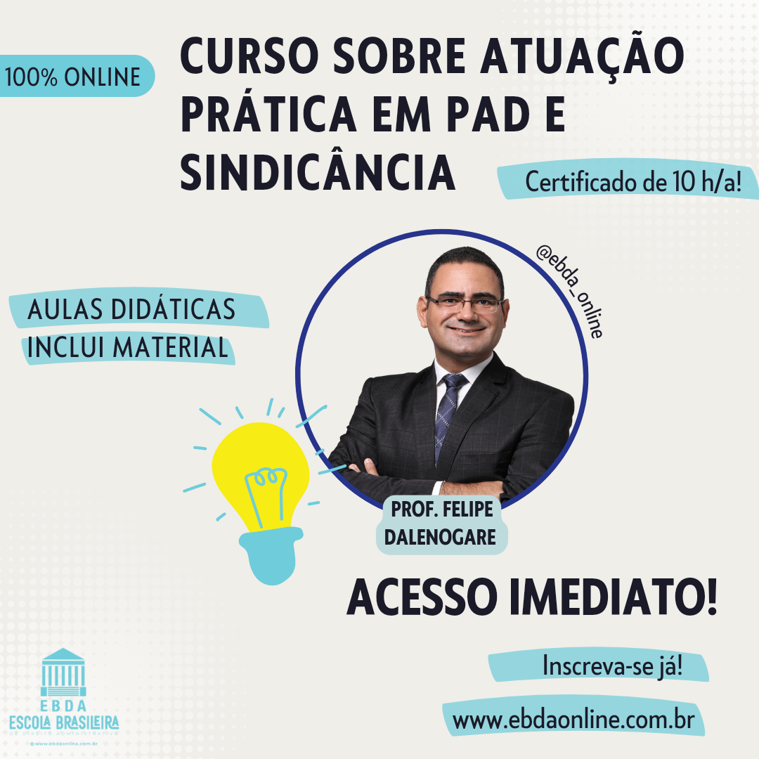 Curso sobre atuação prática em PAD e Sindicância